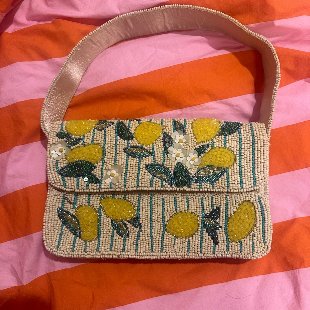 Viral Beaded Lemon Bag
